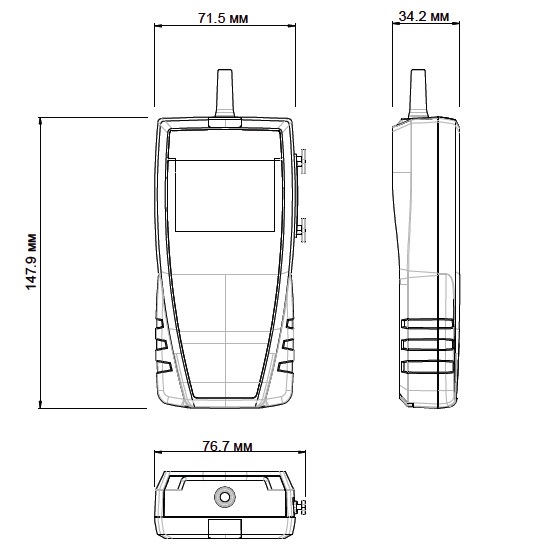 Размеры VT 110, VT 115