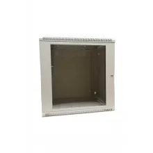 Шкаф настенный разборный  19", 6U, 600х350 с задней панелью и металлической дверью (ШН-19"/6U-02-350) фото