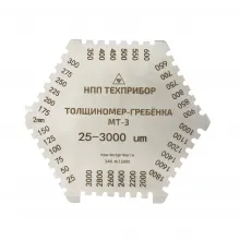 Толщиномер-гребенка из нержавеющей стали "МТ-3" фото