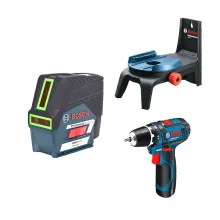 Лазерный уровень Bosch GCL 2-50 CG+RM 2+GSR12V фото