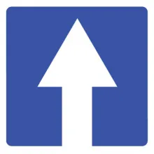 Дорожный знак 5.5 Дорога с односторонним движением (B=700) Тип А фото