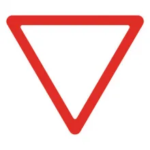Дорожный знак 2.4 Уступите дорогу (A=900) Тип А фото