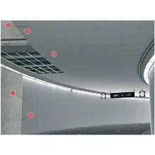 Tecbor B 40 Туннельный подвесной потолок на металлической конструкции. РВС 120 и РВС 180 фото