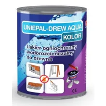 Огнестойкий защитный лак для дерева Uniepal Drew Aqua Color (прозрачный или тонированный) фото