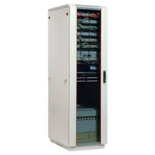 ЦМО ШТК-М-33.6.6-1ААА - шкаф напольный разборный 19", 600х600мм, 33U, стеклянная дверь фото