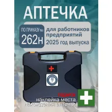 Аптечка для оказания первой помощи работникам предприятий по приказу №262н кейс фото