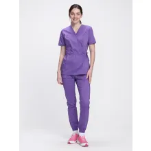 Костюм женский хирургический Модерн-004 (тк.Стрейч,120) MedLine, сиреневый фото