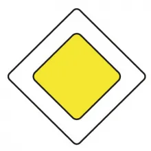 Дорожный знак 2.1 Главная дорога (B=700) Тип А фото
