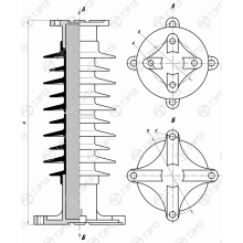 Изоляторы опорные стержневые типа ОСК 6(8)-220 фото