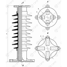 Изоляторы опорные стержневые типа ОСК 8(10)-150 фото