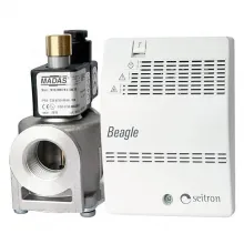RGDME5MP1 NA15/NA20/NA25/NC15/NC20/NC25 Seitron (Сейтрон) сигнализатор загазованности с клапаном нормально-открытого или нормально-закрытого фото
