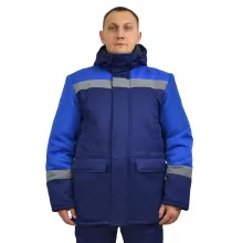 Костюм зимний Статус СОП (тк.Оксфорд) п/к, т.синий/васильковый фото