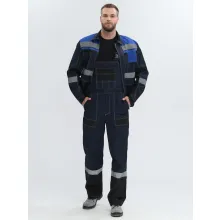 Костюм Виватный-2 AR (тк.Смесовая,220) п/к, т.синий/черный/васильковый фото