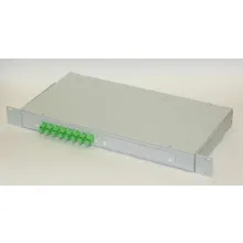 КРС-8-SC/APC - кросс оптический стоечный (19"), 1U, 8 портов, SM, SC/APC, укомплектованный фото