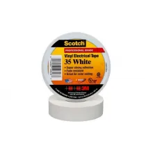 3M Scotch® 35 - изоляционная лента высшего класса, белая, 19 мм х 20 м х 0,18 мм фото