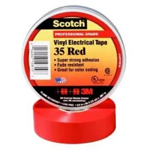 3M Scotch® 35 - изоляционная лента высшего класса, красная, 19 мм х 20 м х 0,18 мм фото