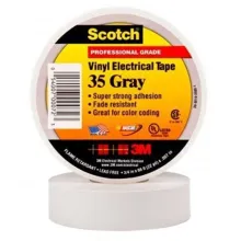 3M Scotch® 35 - изоляционная лента высшего класса, серая, 19 мм х 20 м х 0,18 мм фото
