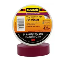 3M Scotch® 35 - изоляционная лента высшего класса, фиолетовая, 19 мм х 20 м х 0,18 мм фото