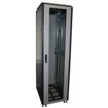 ССКТБ ТОМАСС ШТК-8618Э-00 - шкаф телекоммуникационный 19", 37U, 800х600х1800 мм, с металлической и стеклянной дверью фото