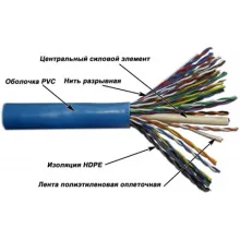 TWT-5UTP25 - кабель "витая пара" неэкранированный (UTP), 25 пар, кат. 5, PVC, синий (катушка 305 метров) фото