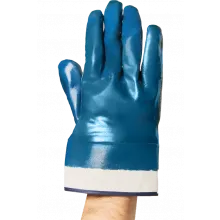 Перчатки Нитриловые манжет крага, полный облив фото