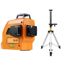 Лазерный уровень RGK PR-3D + штанга-упор RGK CG-2 минимальная комплектация фото