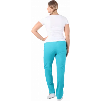 Брюки женские бирюзовые фото 2