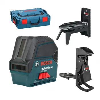Лазерный уровень Bosch GCL 2-15 Professional + RM1 + BM3 + кейс фото 1