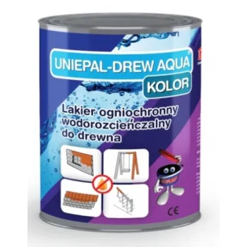 Огнестойкий защитный лак для дерева Uniepal Drew Aqua Color (прозрачный или тонированный) фото 1