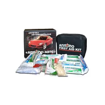 Автомобильная аптечка АППОЛО-АВТО по приказу №1080н от 08.10.2020г. (мягкий футляр) фото 2