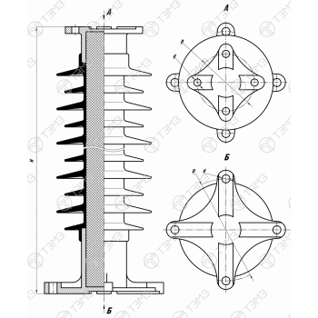 Изоляторы опорные стержневые типа ОСК 6(8)-220 фото 1