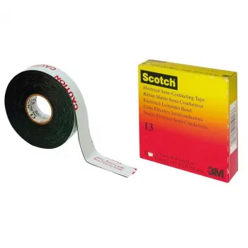 3M Scotch 13 cамослипающаяся полупроводящая резиновая лента , 19 мм х 4,5 м фото 1