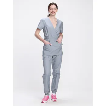 Костюм женский Стар-001 (тк.Коттон-Рич,130) MedLine, серый фото 2