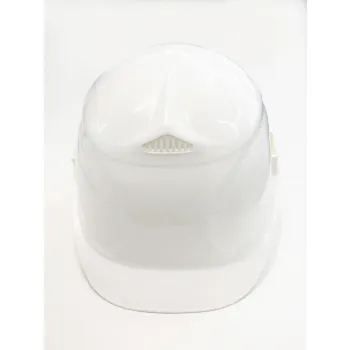Каска защитная с вентиляцией (с храповиком), белая фото 2
