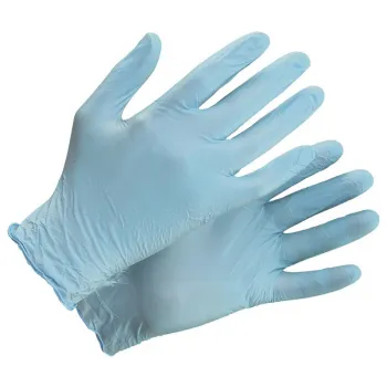 Перчатки нитриловые неопудренные ULT300 LIGHT BLUE фото 1