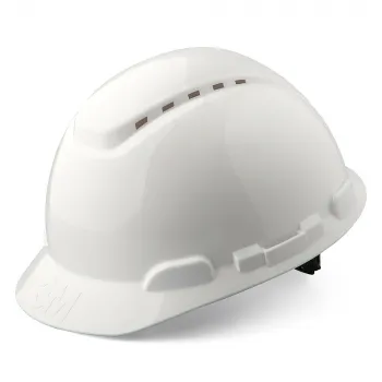 Каска защитная 3M H-700C-VI белая ленточное оголовье фото 1