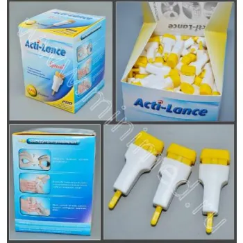 Ланцет Acti-lance Special, глубина прокола 2мм, лезвие 1,5мм, желтый, уп.200шт фото 1