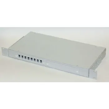 КРС-8-ST - кросс оптический стоечный (19"), 1U, 8 портов, SM, ST/UPC, укомплектованный фото 1