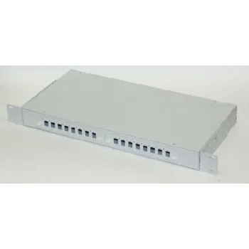 КРС-12-LC - кросс оптический стоечный (19"), 1U, 12 портов, SM, LC, укомплектованный фото 1