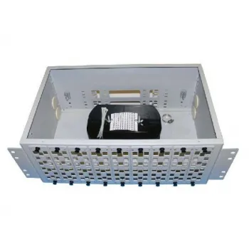 КРС-144-SC/APC - кросс оптический стоечный (19"), 4U, 144 порта, SM, SC/APC, укомплектованный фото 1
