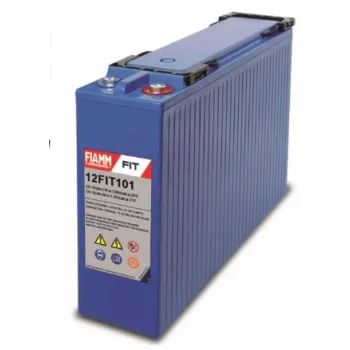 FIAMM 12 FIT 101 - батарея аккумуляторная серии FIT (12 В, 101 А/ч, 395х108х275 мм, 33 кг) фото 1