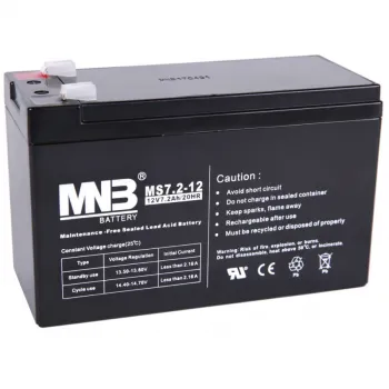 MNB MS7.2-12 F2 Аккумуляторная батарея серии MS (12 В, 7,2 Ач, 151х65х94 мм, 2,18 кг) фото 1