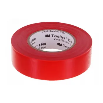 3M Temflex™ 1300 - изоляционная лента, красная, 19 мм х 20 м х 0,13 мм фото 1