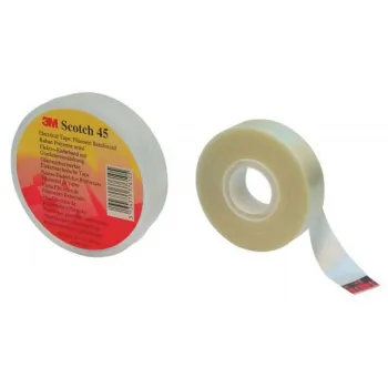 3M Scotch® 45 - электротехническая полиэфирная лента, армированная стекловолокном, белая, 19 мм x 20 м фото 1