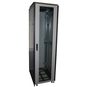 ССКТБ ТОМАСС ШТК-6618Э-00 - шкаф телекоммуникационный 19", 37U, 600х600х1800 мм, с металлической и стеклянной дверью фото 1