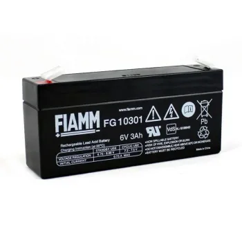 FIAMM FG 10301 - батарея аккумуляторная серии FG (6 В, 3 Ач, 134х34х60 мм, 0,72 кг) фото 1