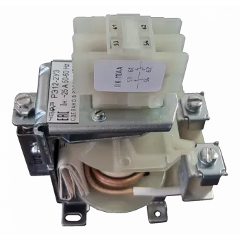 Реле тока РЭ12-2 У3 Iн ~25 А 50.60Гц 2"з" Iсраб 110-350% Iн присоед.переднее самовозврат фото 1
