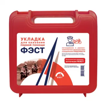 УКЛАДКА ДЛЯ ОКАЗАНИЯ ПЕРВОЙ ПОМОЩИ ПОСТРАДАВШИМ В ДОРОЖНО­ТРАНСПОРТНЫХ ПРОИСШЕСТВИЯХ СОТРУДНИКАМИ ГИБДД МВД РФ, КОТОРОЙ ОСНАЩАЕТСЯ МОТОЦИКЛ СОТРУДНИКА ГИБДД МВД РФ фото 1
