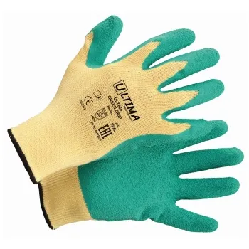 Перчатки ULT660 GREEN GRIP трикотажные с латексным текстурированным покрытием ULTIMA® фото 1