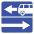 Дорожный знак 5.13.1 Выезд на  дорогу с полосой для маршрутных транспортных средств (B=700) Тип А фото навигации 2